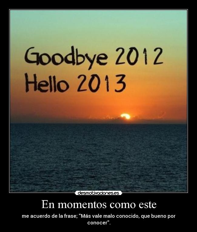 En momentos como este - 