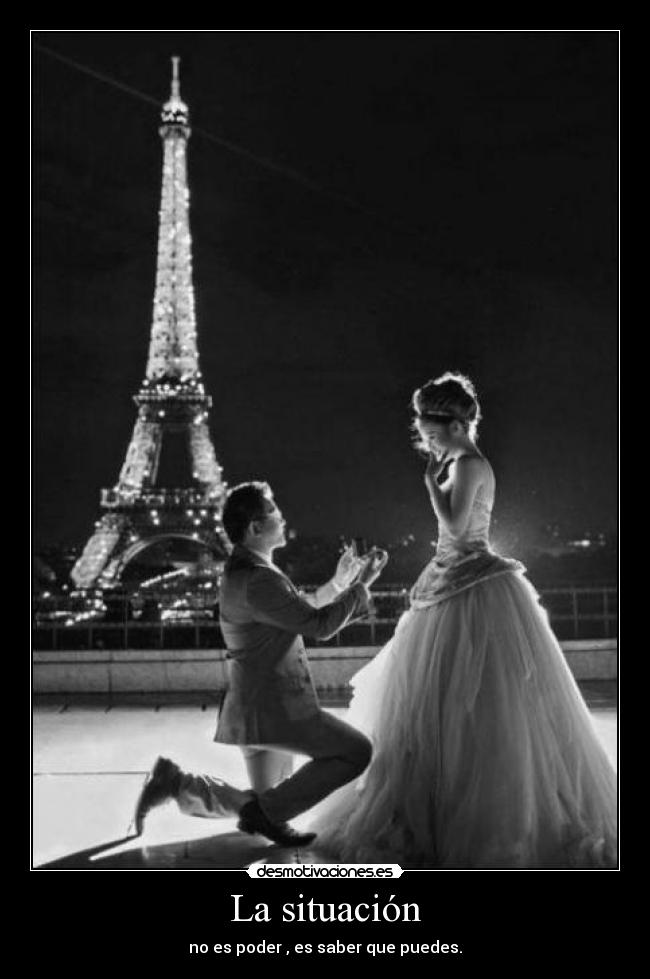 La situación - no es poder , es saber que puedes.