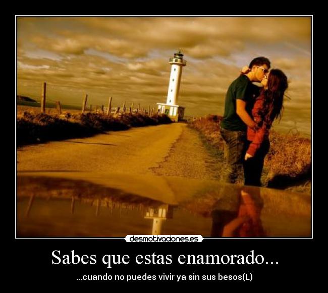Sabes que estas enamorado... -