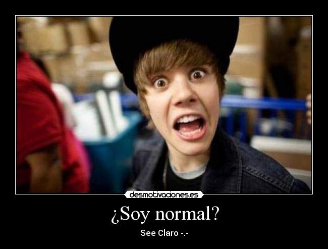 ¿Soy normal? -