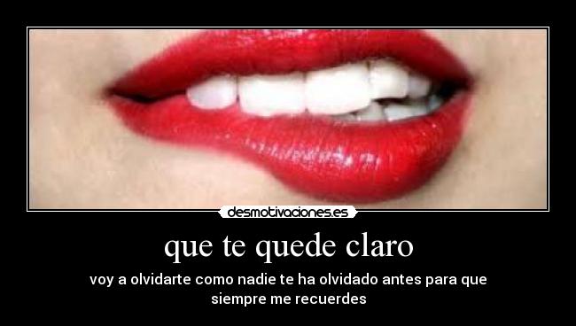 que te quede claro - 