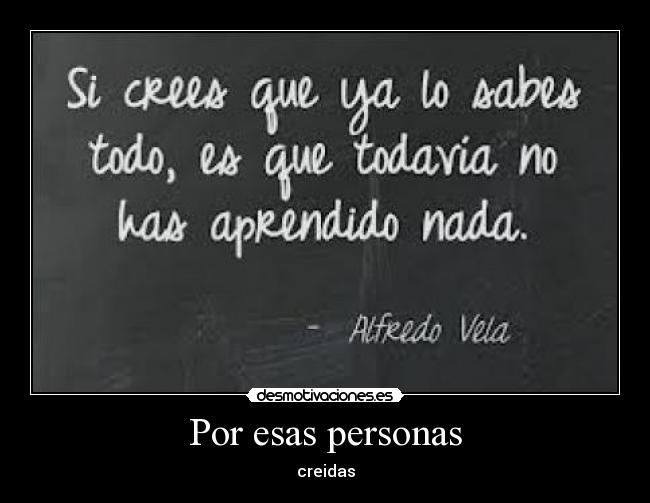 Por esas personas - creidas