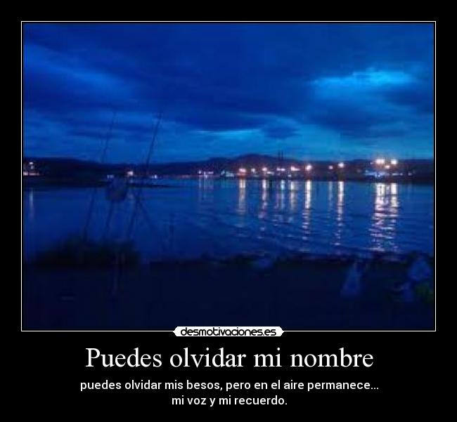 Puedes olvidar mi nombre - 