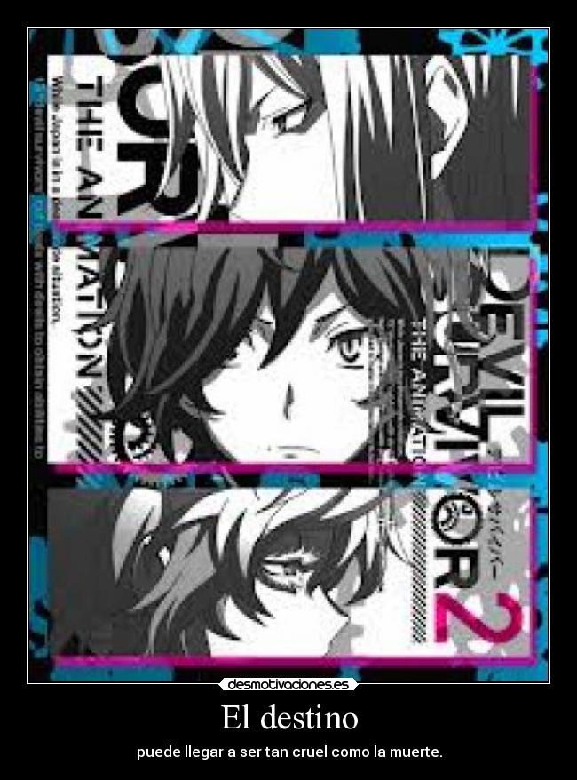 carteles destino anime manga devil survivor the animation desmotivaciones