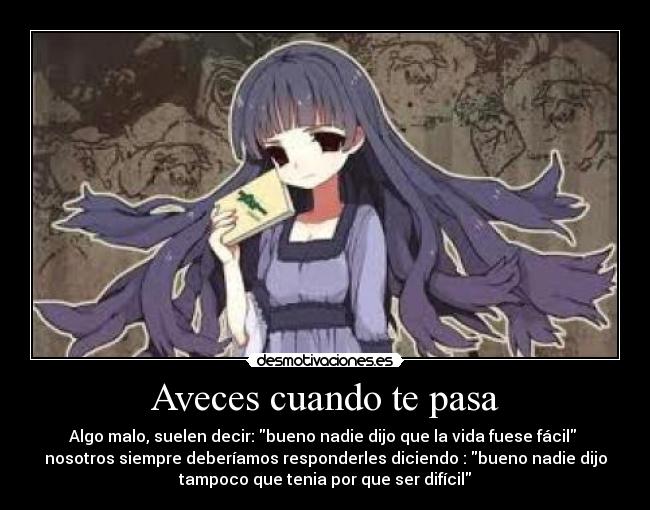 Aveces cuando te pasa -