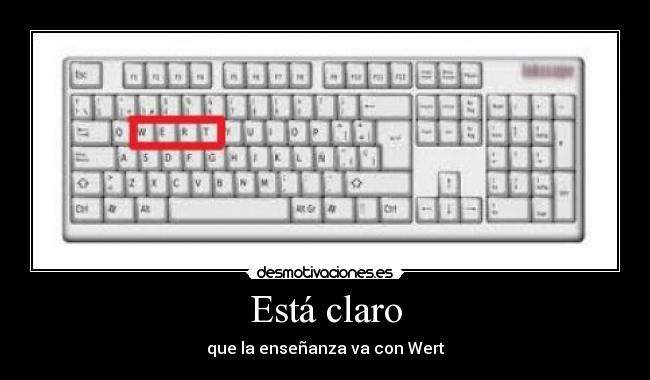 Está claro - que la enseñanza va con Wert