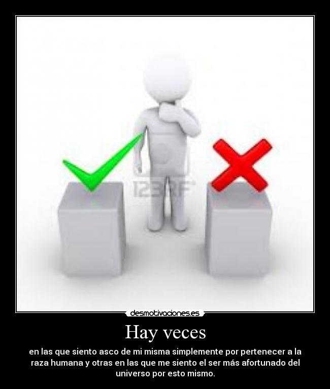 Hay veces -
