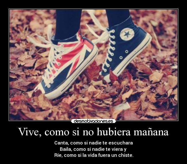 carteles vive cantar bailar reir desmotivaciones