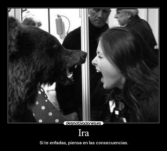 Ira - Si te enfadas, piensa en las consecuencias.