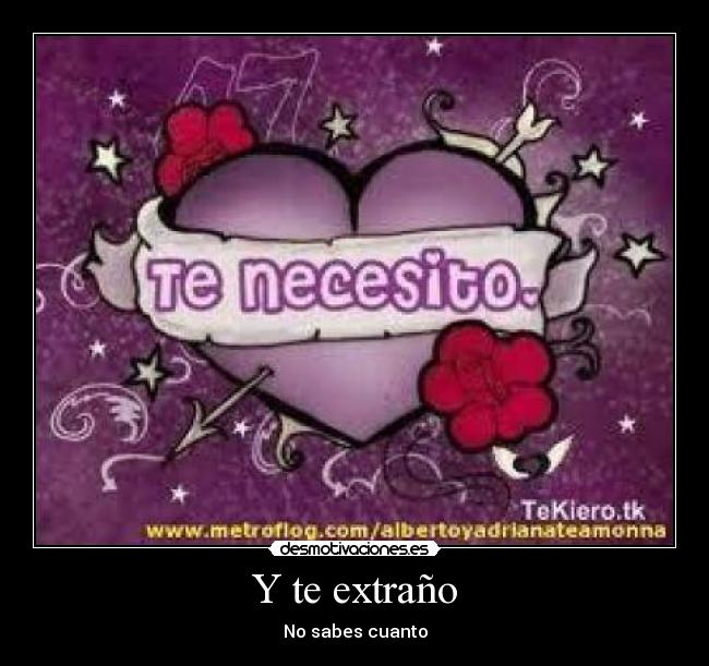 Y te extraño -