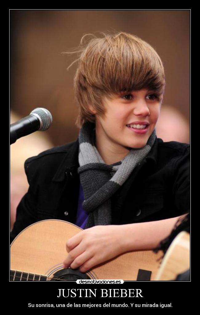 JUSTIN BIEBER - Su sonrisa, una de las mejores del mundo. Y su mirada igual.