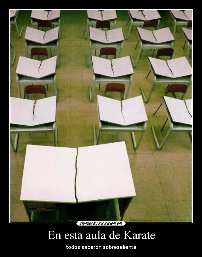 En esta aula de Karate - 