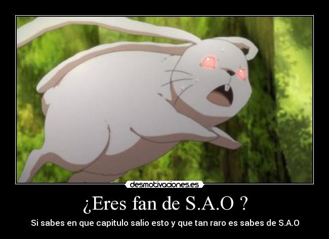 ¿Eres fan de S.A.O ? - 