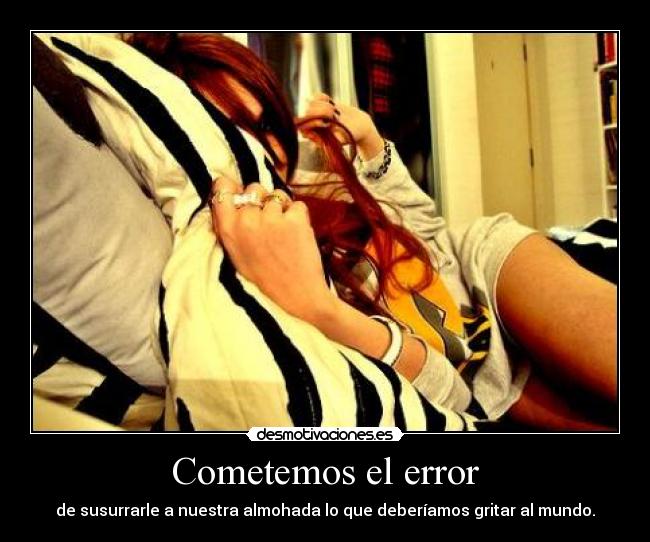 Cometemos el error -