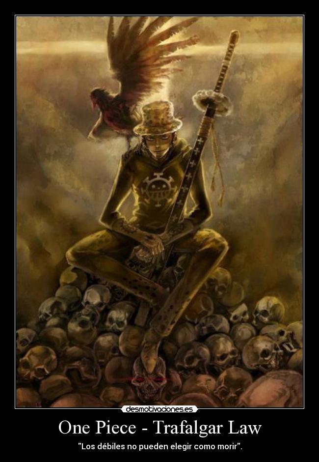 One Piece - Trafalgar Law - Los débiles no pueden elegir como morir.