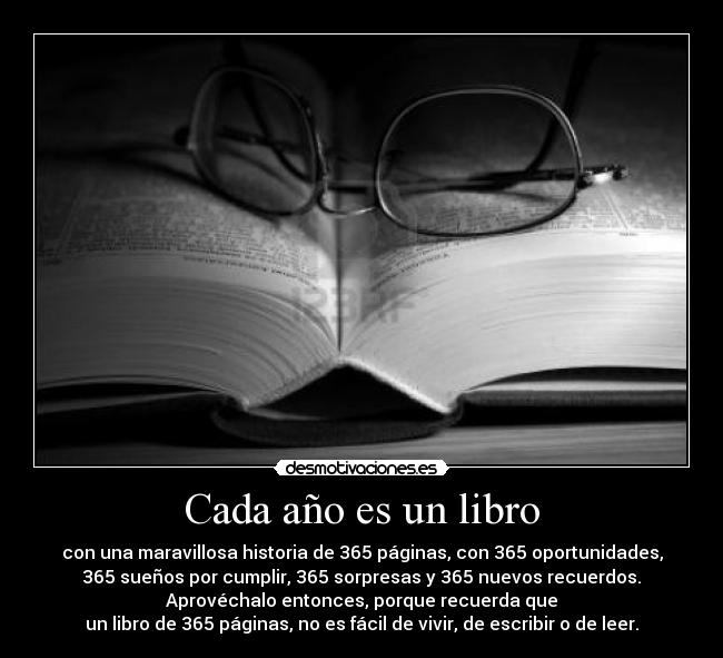 Cada año es un libro -
