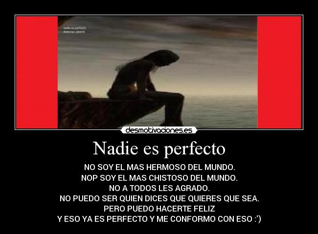 Nadie es perfecto -