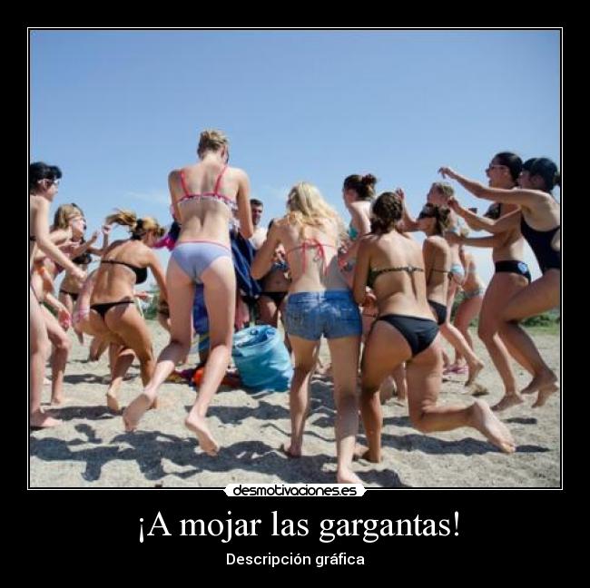 carteles sed gargantas mojar agua bebida cola gaseosa sosa drink calor playa verano desmotivaciones