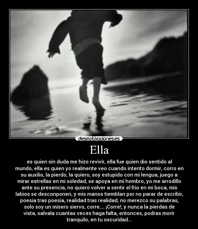 carteles ella apreciada texto siervo correr ayudar desmotivaciones