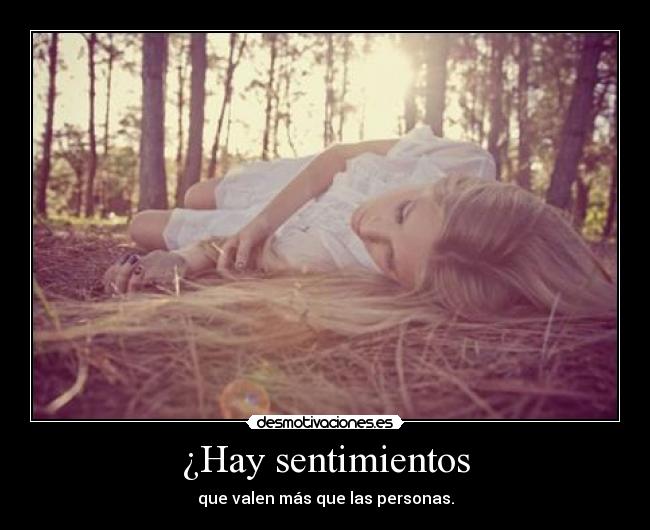 ¿Hay sentimientos -