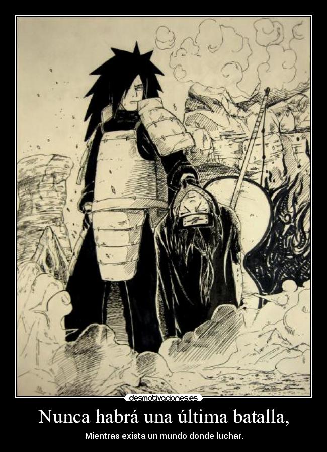 carteles madara itachi uchiha peleas epicas que nunca suceden manga anime desmotivaciones