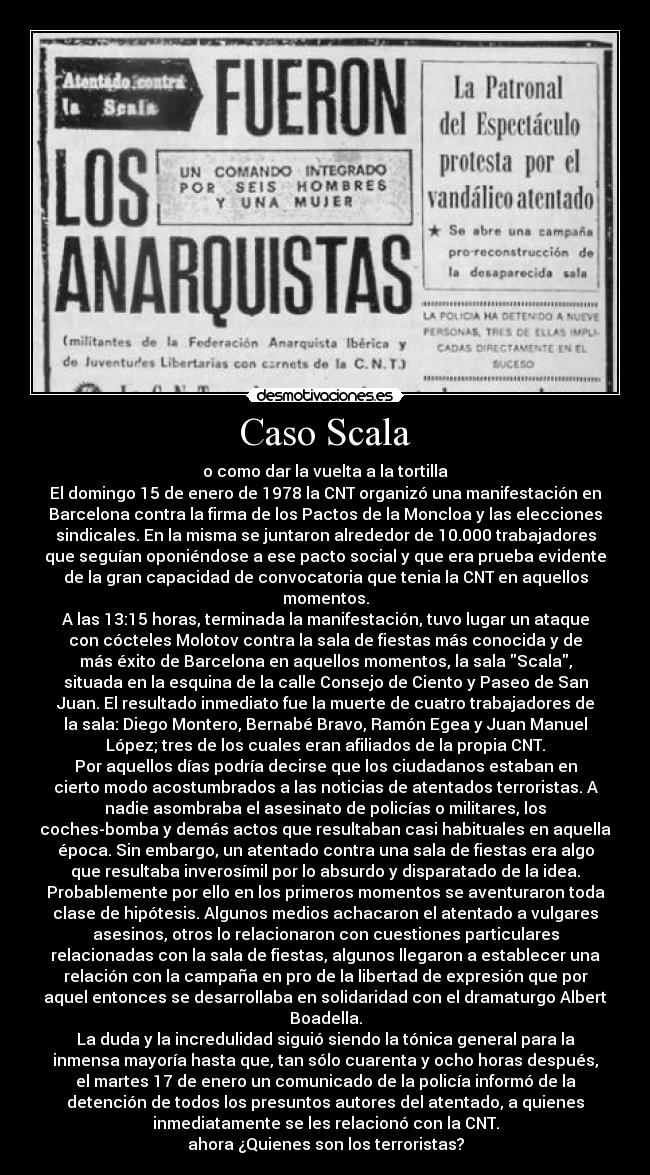 carteles cnt caso scala terrorismo estado caaf justiciaradical desmotivaciones