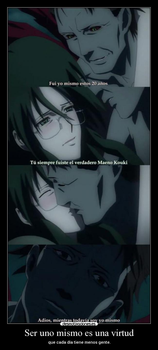 carteles raptorhunters nigatsu harukaze anime mnemosyne vida muerte maeno mismo persolanidad desmotivaciones