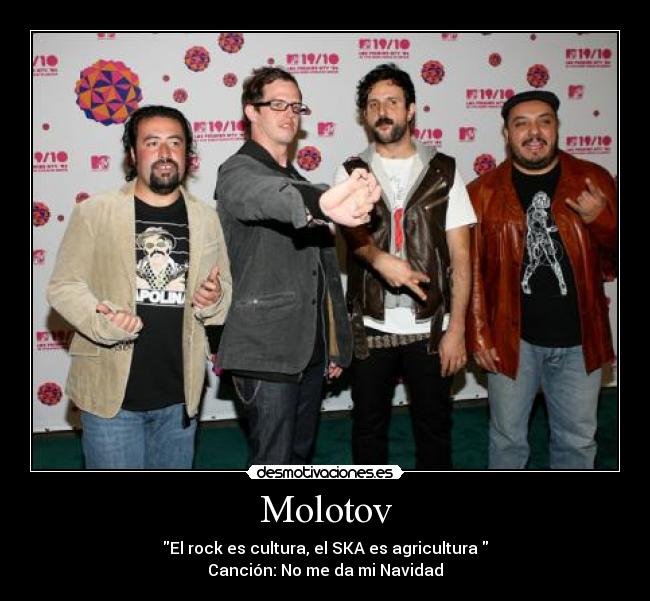 Molotov - El rock es cultura, el SKA es agricultura
Canción: No me da mi Navidad