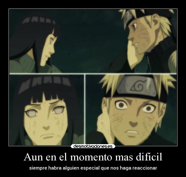 carteles naruto shippuden naruto uzumaki hinata hyuuga naruhina echos reales momentos dificiles desmotivaciones