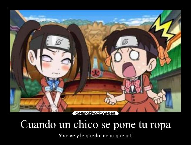 Cuando un chico se pone tu ropa - Y se ve y le queda mejor que a ti