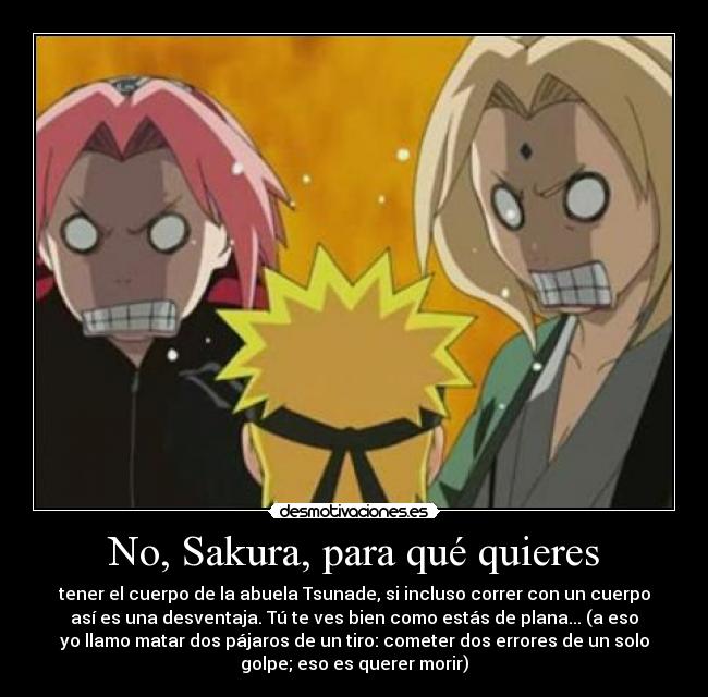 No, Sakura, para qué quieres - 