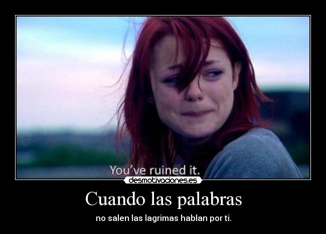 Cuando las palabras -