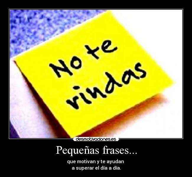 Pequeñas frases... -