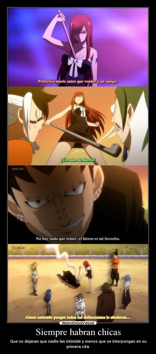 Siempre habran chicas - Que no dejaran que nadie las intimide y menos que se interpongan en su primera cita.