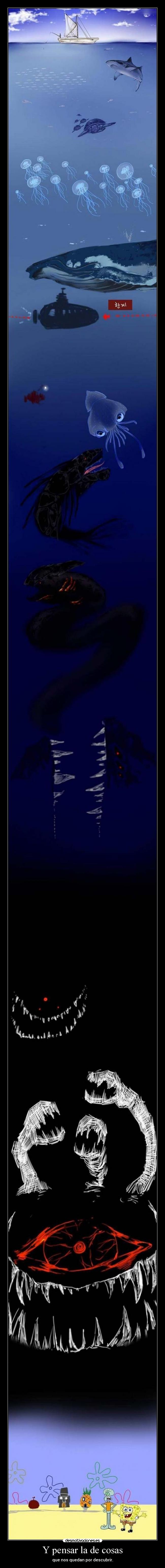 carteles quien vive pina debajo del mar desmotivaciones