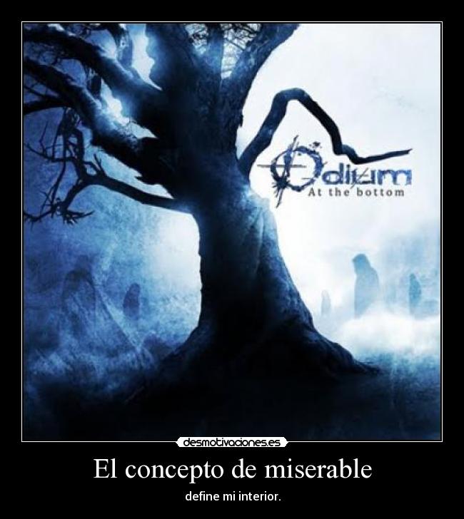 El concepto de miserable -