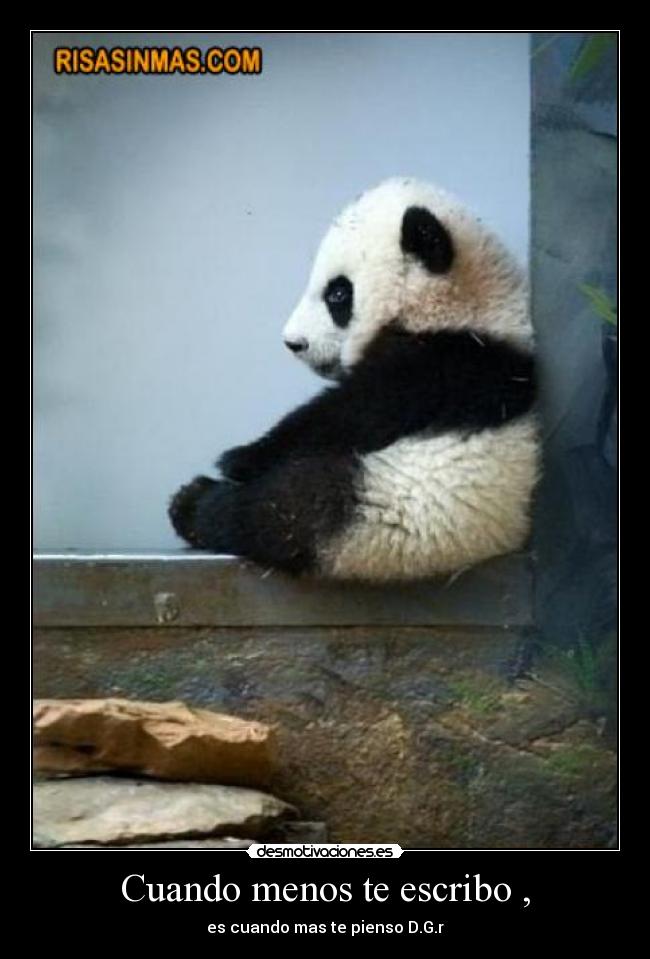 Cuando menos te escribo , -