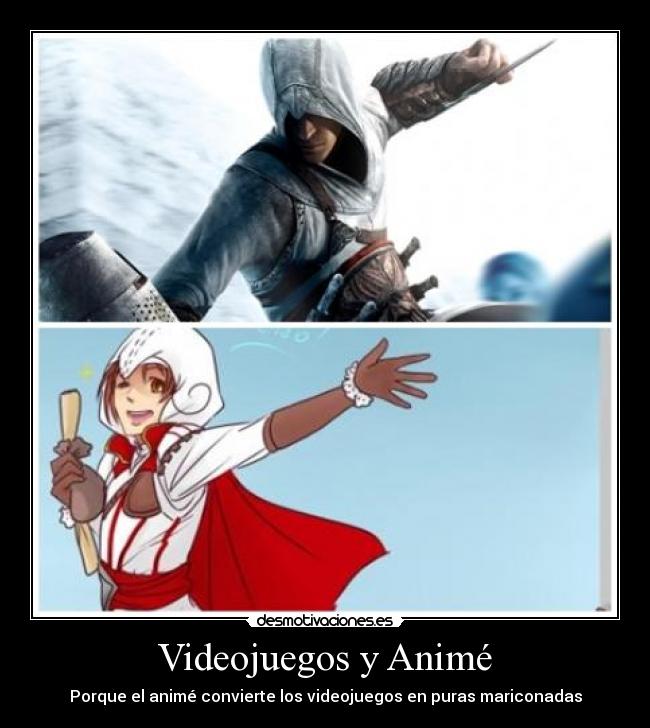 carteles videojuegos anime videojuegos anime assassins creed desmotivaciones