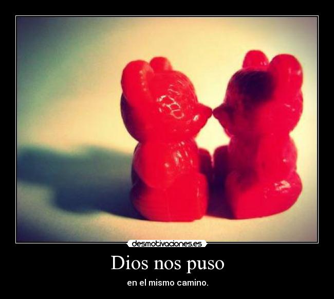 Dios nos puso - en el mismo camino.