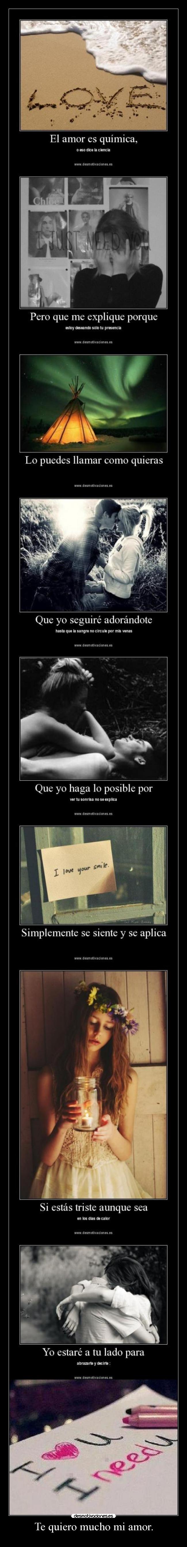 Te quiero mucho mi amor. - 