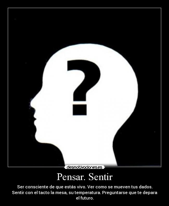 Pensar. Sentir - 