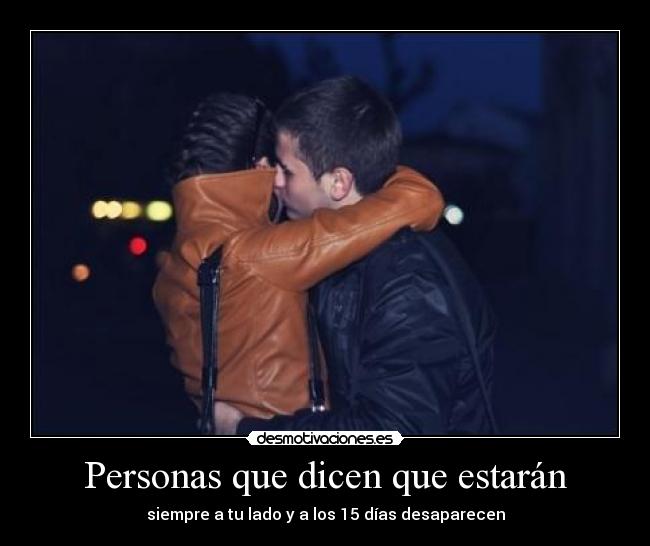 Personas que dicen que estarán - 