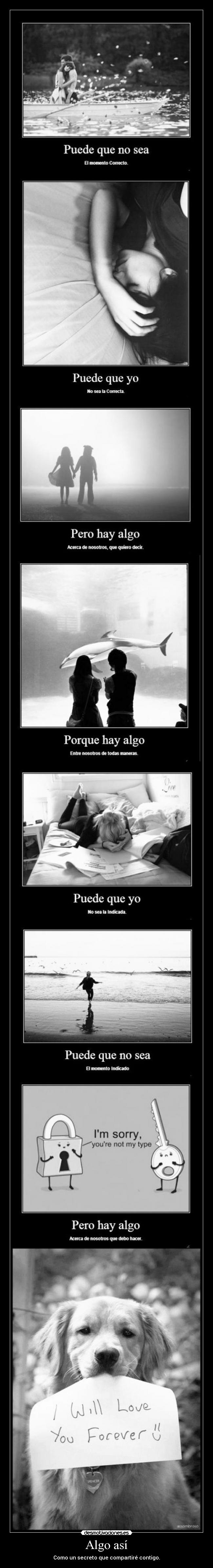 Algo así - Como un secreto que compartiré contigo.