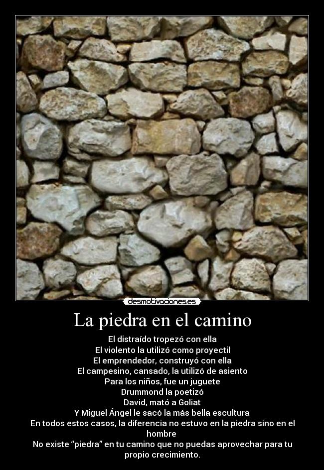 La piedra en el camino - 