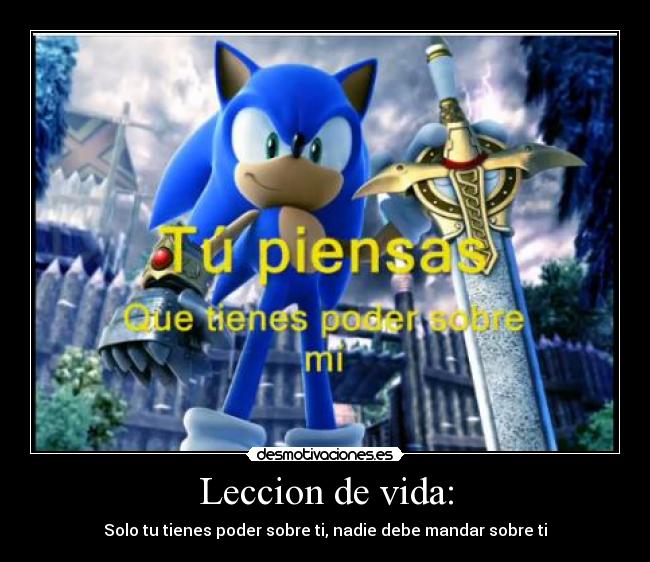 Leccion de vida: - 