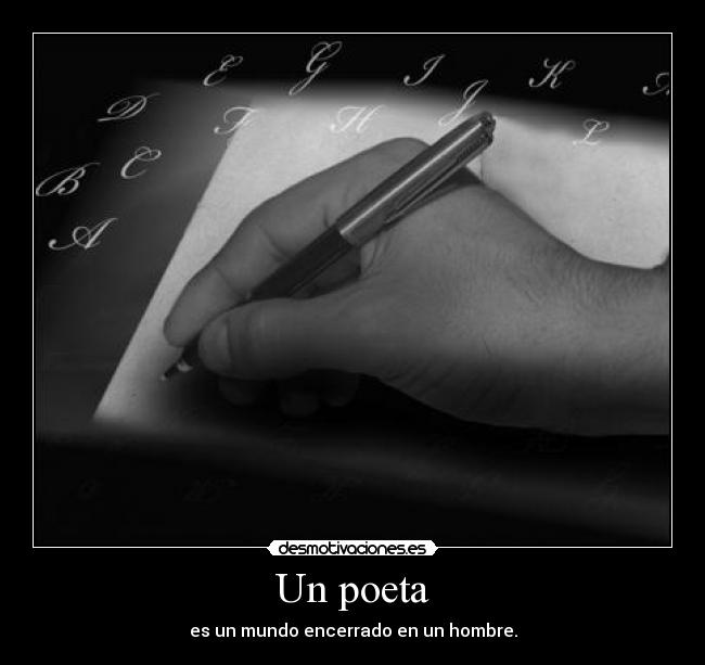 Un poeta -