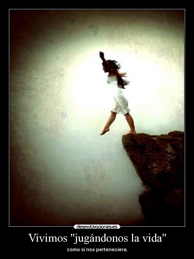 carteles vida jugandonos vida desmotivaciones