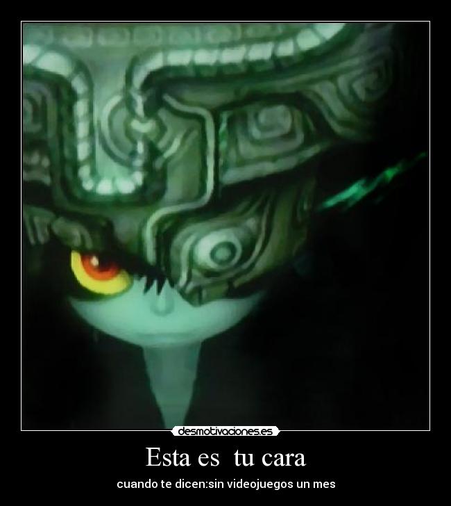 carteles midna zelda sin videojuegos angry desmotivaciones