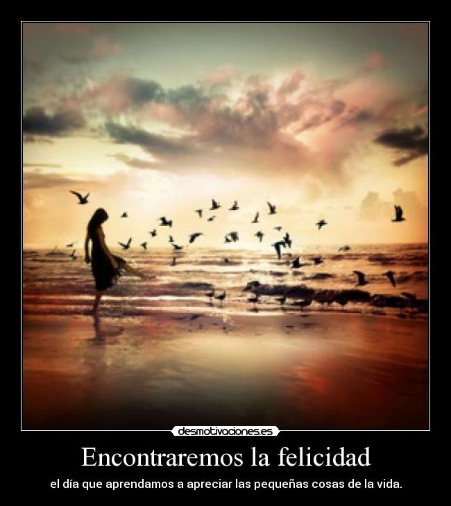 Encontraremos la felicidad -