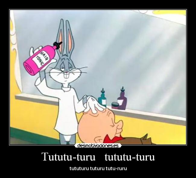 carteles bugs bunny barbero sevilla tututu turu desmotivaciones